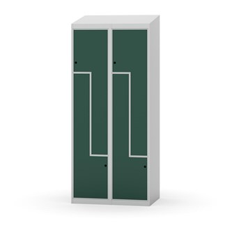 Novis Z garderobeskab skrå topplade 4 rum B80 cm