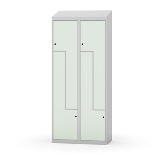Novis Z garderobeskab skrå topplade 4 rum B80 cm