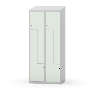 Novis Z garderobeskab skrå topplade 4 rum B80 cm