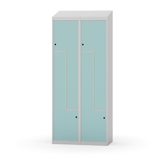 Novis Z garderobeskab skrå topplade 4 rum B80 cm