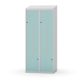 Novis Z garderobeskab skrå topplade 4 rum B80 cm