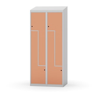 Novis Z garderobeskab skrå topplade 4 rum B80 cm