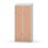 Novis Z garderobeskab skrå topplade 4 rum B80 cm