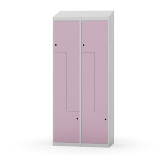 Novis Z garderobeskab skrå topplade 4 rum B80 cm