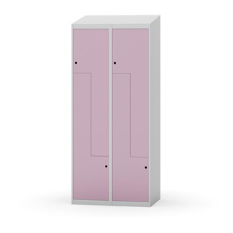 Novis Z garderobeskab skrå topplade 4 rum B80 cm