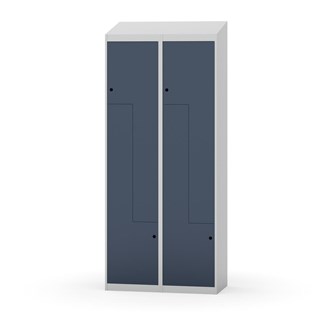 Novis Z garderobeskab skrå topplade 4 rum B80 cm