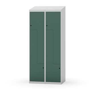 Novis Z garderobeskab skrå topplade 4 rum B80 cm