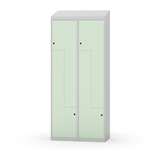 Novis Z garderobeskab skrå topplade 4 rum B80 cm