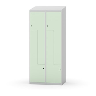 Novis Z garderobeskab skrå topplade 4 rum B80 cm