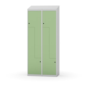 Novis Z garderobeskab skrå topplade 4 rum B80 cm