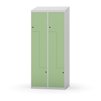 Novis Z garderobeskab skrå topplade 4 rum B80 cm
