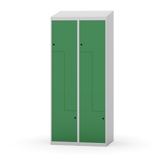 Novis Z garderobeskab skrå topplade 4 rum B80 cm