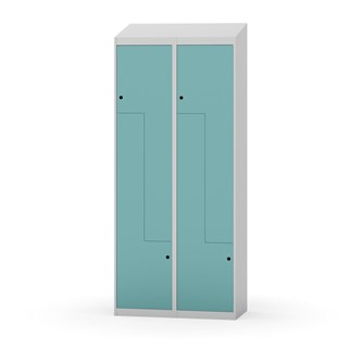 Novis Z garderobeskab skrå topplade 4 rum B80 cm