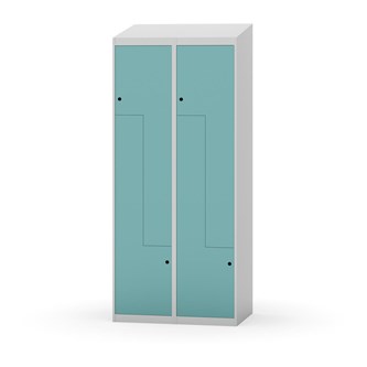Novis Z garderobeskab skrå topplade 4 rum B80 cm