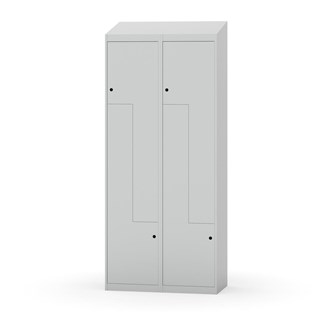 Novis Z garderobeskab skrå topplade 4 rum B80 cm
