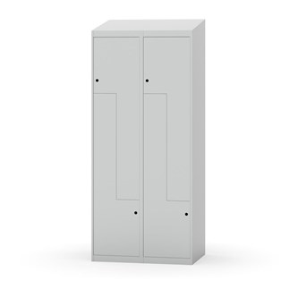 Novis Z garderobeskab skrå topplade 4 rum B80 cm