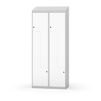Novis Z garderobeskab skrå topplade 4 rum B80 cm