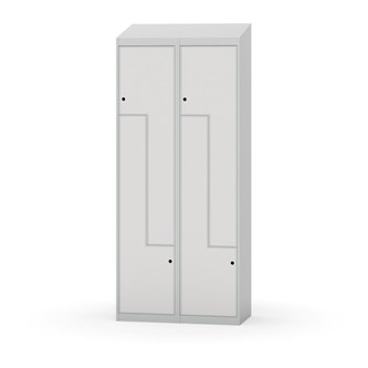 Novis Z garderobeskab skrå topplade 4 rum B80 cm