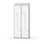 Novis Z garderobeskab skrå topplade 4 rum B80 cm