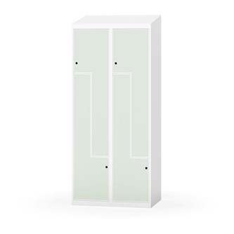 Novis Z garderobeskab skrå topplade 4 rum B80 cm