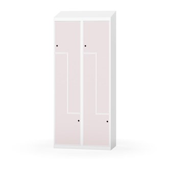 Novis Z garderobeskab skrå topplade 4 rum B80 cm