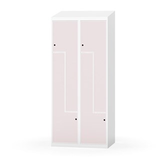 Novis Z garderobeskab skrå topplade 4 rum B80 cm
