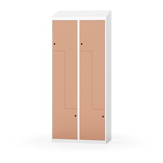 Novis Z garderobeskab skrå topplade 4 rum B80 cm
