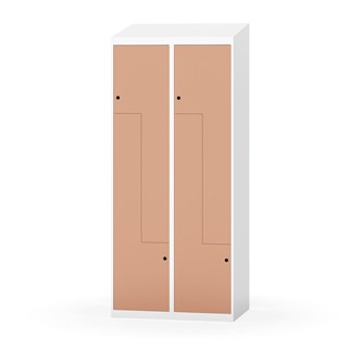 Novis Z garderobeskab skrå topplade 4 rum B80 cm