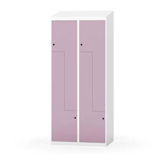 Novis Z garderobeskab skrå topplade 4 rum B80 cm