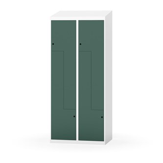 Novis Z garderobeskab skrå topplade 4 rum B80 cm