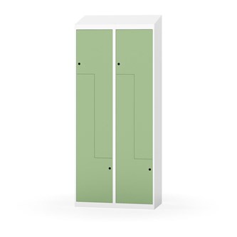 Novis Z garderobeskab skrå topplade 4 rum B80 cm