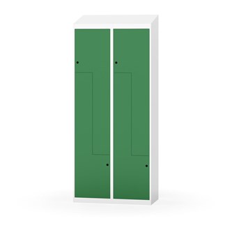 Novis Z garderobeskab skrå topplade 4 rum B80 cm