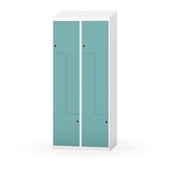 Novis Z garderobeskab skrå topplade 4 rum B80 cm