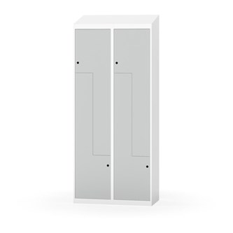 Novis Z garderobeskab skrå topplade 4 rum B80 cm