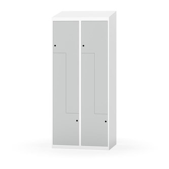 Novis Z garderobeskab skrå topplade 4 rum B80 cm