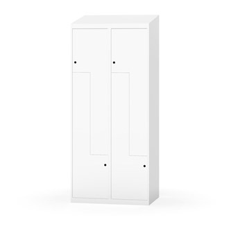 Novis Z garderobeskab skrå topplade 4 rum B80 cm