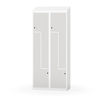 Novis Z garderobeskab skrå topplade 4 rum B80 cm