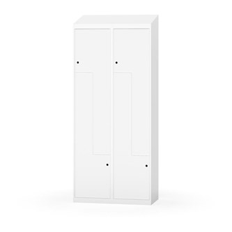 Novis Z garderobeskab skrå topplade 4 rum B80 cm