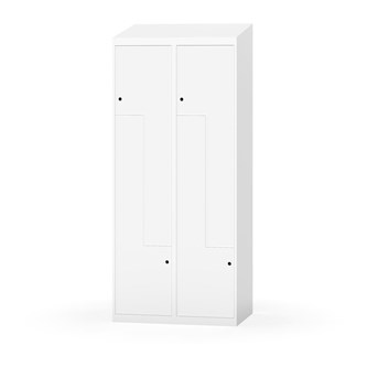 Novis Z garderobeskab skrå topplade 4 rum B80 cm