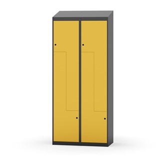 Novis Z garderobeskab skrå topplade 4 rum B80 cm