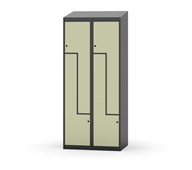 Novis Z garderobeskab skrå topplade 4 rum B80 cm