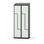 Novis Z garderobeskab skrå topplade 4 rum B80 cm