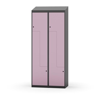 Novis Z garderobeskab skrå topplade 4 rum B80 cm