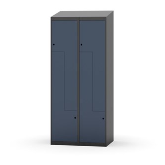 Novis Z garderobeskab skrå topplade 4 rum B80 cm
