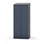 Novis Z garderobeskab skrå topplade 4 rum B80 cm