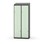 Novis Z garderobeskab skrå topplade 4 rum B80 cm