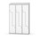 Novis Z garderobeskab skrå topplade 6 rum B120 cm