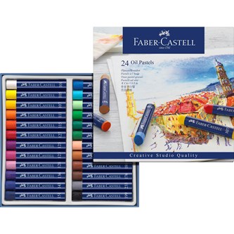 Oliepastelkridt Faber Castell 24-pak.