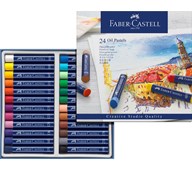 Oliepastelkridt Faber Castell 24-pak.