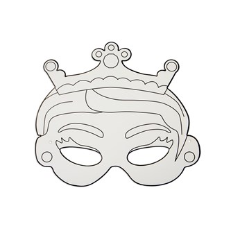 Papmasker prinsesser 12 stk.